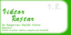 viktor rajtar business card